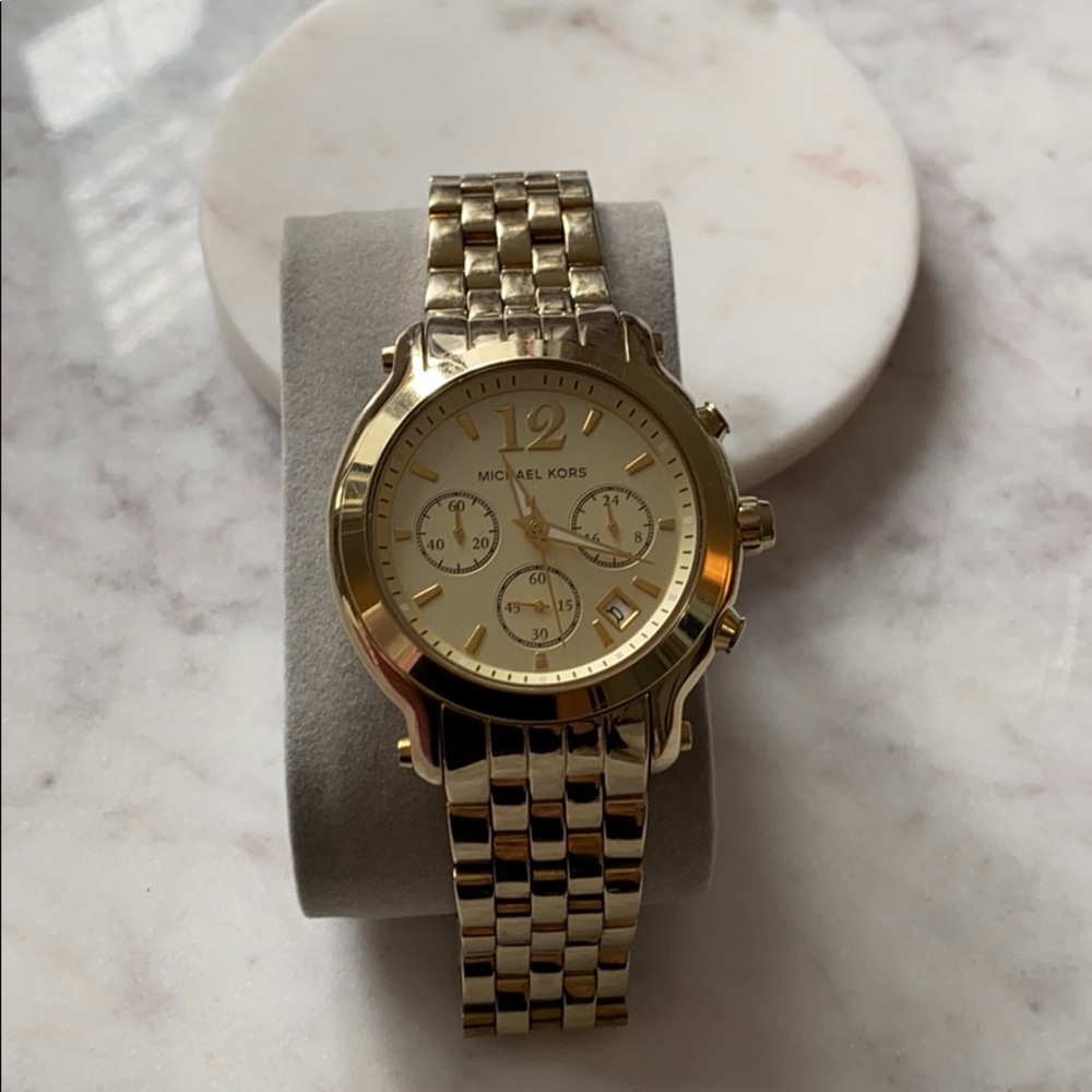 Gold Michael Kors watch